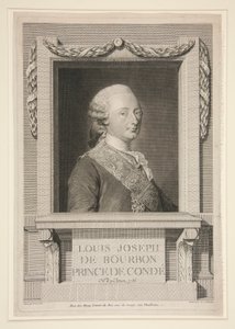 コンデ公ルイ・ジョセフ・ド・ブルボンの肖像 作： Louis Jacques Cathelin