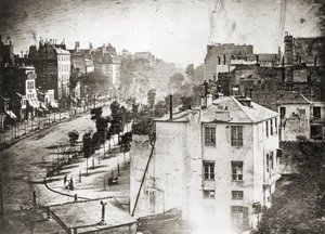 ダゲールの「ブールバード・デュ・テンプル 作： Louis Jacques Mande Daguerre