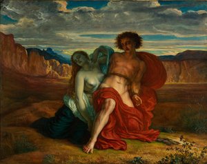 1864年のメゼンティウスの拷問 作： Louis Janmot