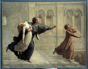 魂の詩」「悪夢」。アンヌ・フランソワ・ルイ・ジャンモ（1814-1892）の絵画 作： Louis Janmot