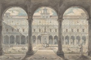 ナポリのチェルトーサ・ディ・サン・マルティーノの回廊、1777年から1779年頃。