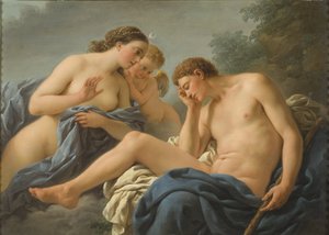 Diane et Endymion - Diana and Endymion』Lagrenee, Louis Jean Francois, dit l