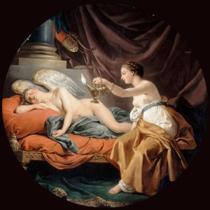 プシュケ驚くべき睡眠キューピッド 作： Louis Jean François Lagrenée