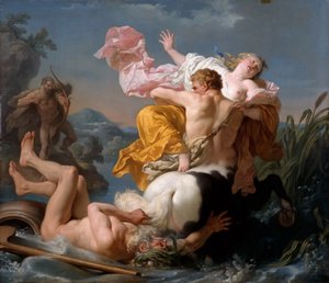 ケンタウルスネスソスによるデイアナエイラの拉致 作： Louis Jean François Lagrenée