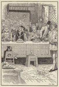 開いた窓から矢がうねる 作： Louis John Rhead