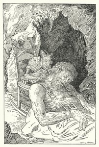 巨大な金のひげ（リトグラフ 作： Louis John Rhead