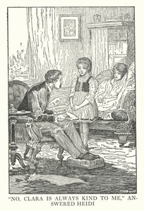 ヨハンナ・スピリ作『ハイジ』の挿絵（リトグラフ） 作： Louis John Rhead