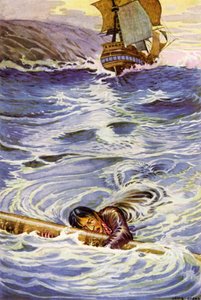 ロバート・ルイス・スティーブンソンによって誘拐されたイラスト 作： Louis John Rhead
