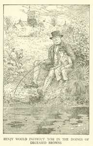 Tom Browns School-Days」のイラスト（彫刻）。 作： Louis John Rhead