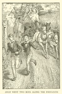Tom Browns School-Days」のイラスト（彫刻）。 作： Louis John Rhead