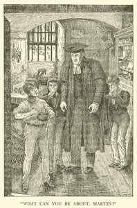 Tom Browns School-Days」のイラスト（彫刻）。 作： Louis John Rhead