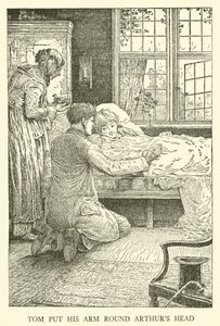 Tom Browns School-Days」のイラスト（彫刻）。 作： Louis John Rhead