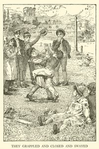 Tom Browns School-Days」のイラスト（彫刻）。 作： Louis John Rhead