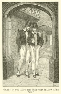 Tom Browns School-Days」のイラスト（彫刻）。 作： Louis John Rhead