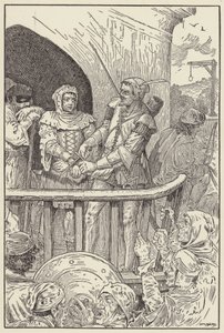 リトル・ジョンはウィル・ステュトリスの絆を急いで切りました 作： Louis John Rhead