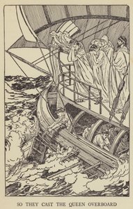 それで彼らは女王を船外に投げました 作： Louis John Rhead