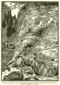 The Hill Difficulty (エングレービング) 作： Louis John Rhead