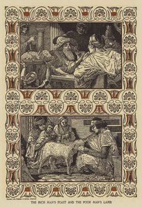 金持ちはごちそうと貧乏人は子羊 作： Louis John Rhead