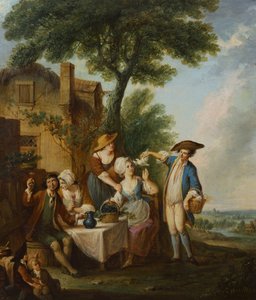 きれいな鳩 (キャンバスに油彩) 作： Louis Joseph (1731 98) Watteau
