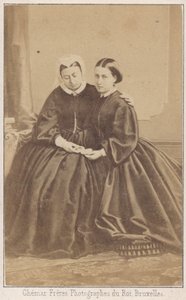ビクトリア女王と彼女の娘 作： Louis Joseph Ghemar