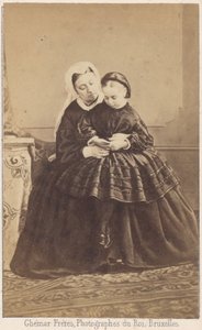 ビクトリア女王と彼女の孫娘 作： Louis Joseph Ghemar