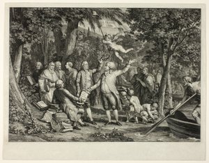 エリシアンフィールドに到着したミラボー 作： Louis Joseph Masquelier