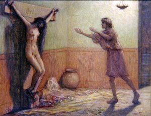 磔にされた女性 作： Louis Joseph Raphael Collin
