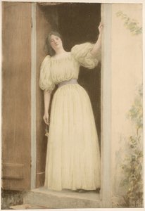 1899年に公開された出発。 作： Louis Joseph Raphael Collin