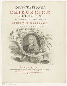 ポートレット・ヴァン・アルブレヒト・フォン・ハラー Albert Haller (オブジェクトのタイトル) タイトル: Albrecht von Haller, Selected Surgical Discourses, 1755 作： Louis Joubert