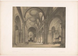 ロンドンのセント ポール大聖堂の内部 ロンドンの聖パウロの内部ビュー / St. Paul vue intérieure à Londres (オブジェクトのタイトル) イングランド、アイルランド、スコットランド (シリーズタイトル) イングランド、アイルランド、スコットランド (シリーズタイトル) 作： Louis Jules Arnout