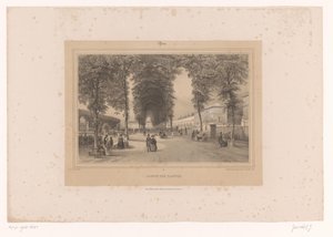 植物園の眺め Jardin des Plantes (オブジェクトのタイトル) パリとその周辺の顔 (シリーズ タイトル) Paris (オブジェクトのシリーズ タイトル) 作： Louis Julien Jacottet
