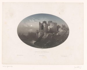 フォー ヘームスキンデレンの城の遺跡の眺め Château des 4 fils Aymond (Gironde) (オブジェクトのタイトル)