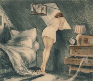 屋根裏部屋、1940年。