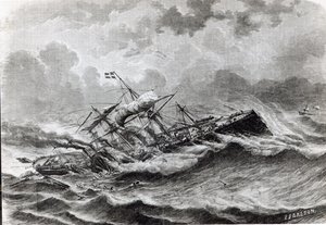 1861年9月の大東洋への災害 作： ルイ・ル・ブルトン