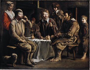 Peasant Meal - 油彩・キャンバス 作： Louis le Nain