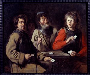 トランプ遊びをする兵士たち ルイ・ル・ナイン（1593-1648）の絵画 1640年 エクス・アン・プロヴァンス、グラネ美術館