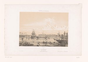 シェルブール港のバッサン ナポレオン 3 世の眺め シェルブール。 Basin Napoleon III (オブジェクトのタイトル) 現代フランス（シリーズタイトル） La France de nos jours (オブジェクトのシリーズ タイトル) 作： Louis Le Breton