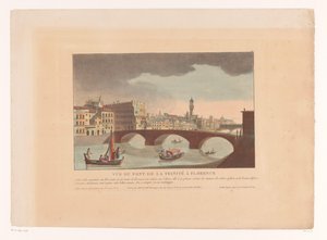 フィレンツェのポンテ サンタ トリニータの眺め Vue du Pont de la Trinité à Florence (オブジェクトのタイトル) イタリア、スペイン、エジプトの街並み（連載タイトル）