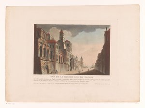 ナポリの通りの眺め Vue de la Grande Rue de Naples (オブジェクトのタイトル) イタリア、スペイン、エジプトの街並み（連載タイトル）
