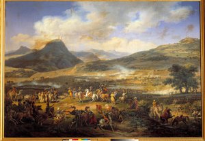 エジプトのキャンペーン（遠征）（1798年～1801年）。"タボール山の戦い "4月16日 作： Louis Lejeune