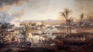 エジプトのキャンペーン（遠征）（1798年〜1801年）。"ピラミッドの戦い "7月21日