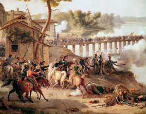 ロディの戦いで指示を出すナポレオン・ボナパルト 作： Louis Lejeune