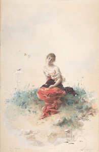 女性像 19世紀 作： Louis Leloir