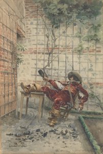 In His Cups』1872年。 作： Louis Leloir