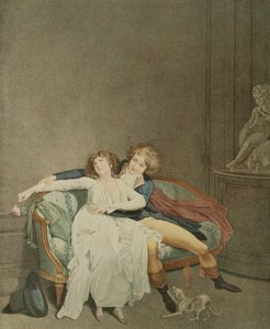 薔薇の論争、J. エイマールによる彫刻 作： Louis Leopold (after) Boilly