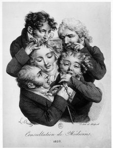 医師との相談、ルイ・ボウイ氏 作： Louis Leopold Boilly