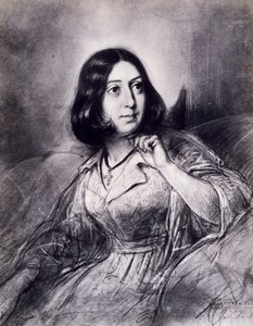 ジョージ・サンド（Amantine-Lucile-Aurore Dupinのペンネーム）の肖像（パリ 作： Louis Leopold Boilly