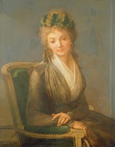 リュシル・デムーラン（1771-94）と推定されるポートレート 1794年（油彩・キャンバス 作： Louis Leopold Boilly