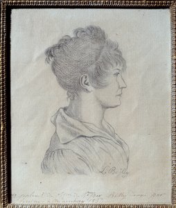 プロフィール ジョゼフィーヌ・ド・ボーアルネ（1763-1814）の肖像 ルイ・レオポルド・ボワイ（1761-1845）によるデッサン 1793年 Sun.0.17x0.21 m マルメゾン、ミュゼ・デュ・シャトー 作： Louis Leopold Boilly