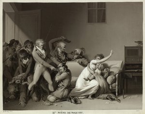 強盗のセカンドシーン：逮捕された強盗、1810年 作： Louis Leopold Boilly
